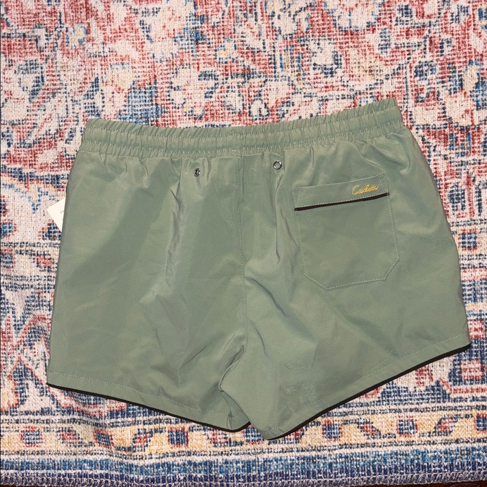 Cadets Men’s Cabana Swim Shorts in Green SZ S NWT Small